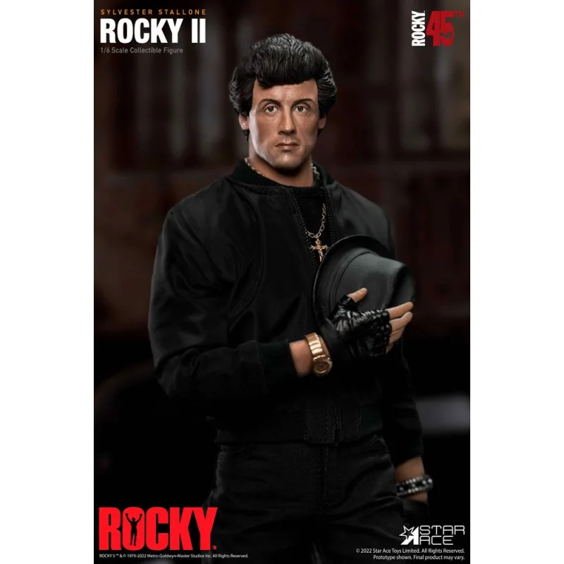 COMBINAISON ROCKY BALBOA NOIRE 1/6 DELUXE AF