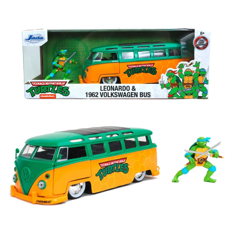 TMNT - Leonardo & 1962 VW Bus - 1:24 (Teenage Mutant Ninja Turtles)