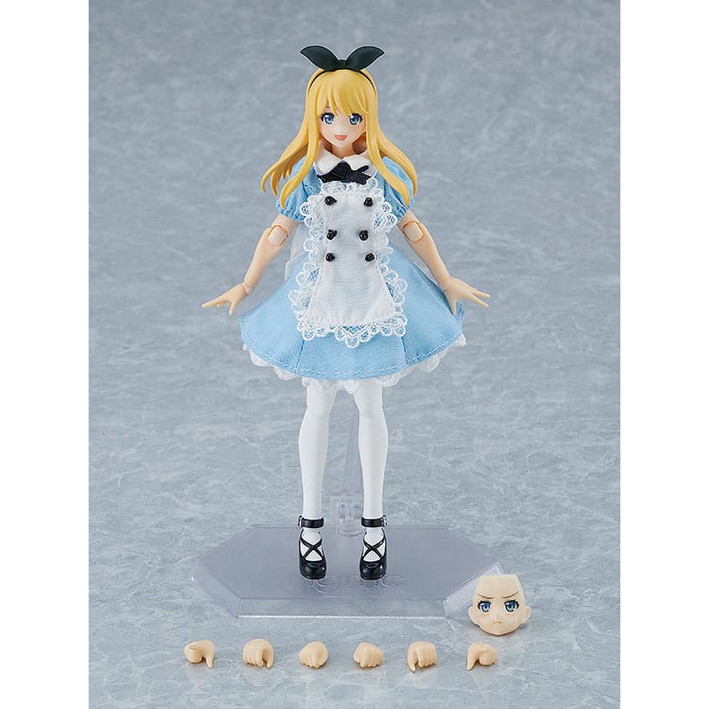 Original Character Figure Figma Female Body (Alice) with Dress and Apron Outfit 13 cm