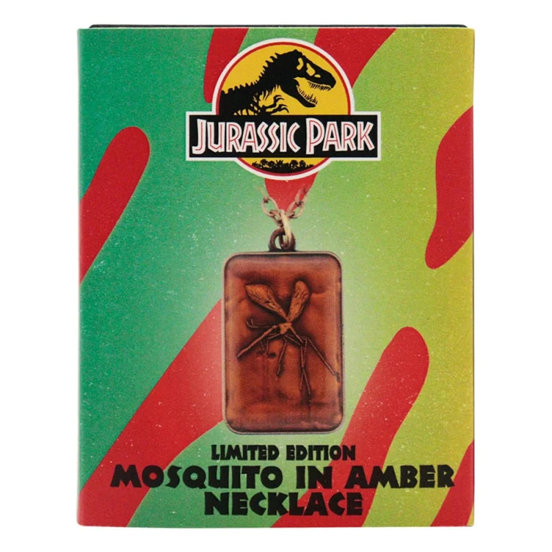 JURASSIC PARK - Collier Ambre Unisexe - Edition Limitée