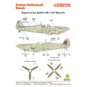 Décal Supermarine Spitfire Mk. I â? XVI Stencil Data for two aircraft.