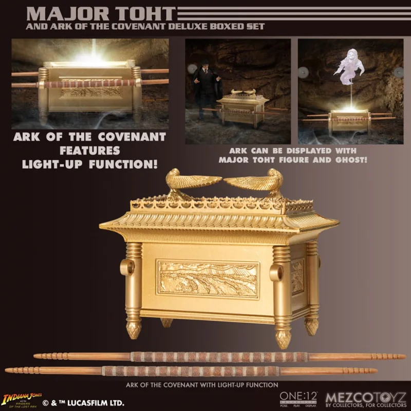 Indiana Jones and the Raiders of the Lost Ark - Major Toht & Ark of the Covenant One:12 Collective Action Figure