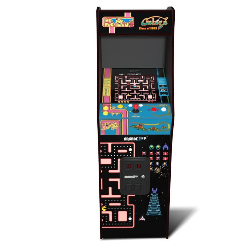 Arcade1Up borne 1 joueur Class of '81 Ms. Pac-Man / Galaga Deluxe 155 cm