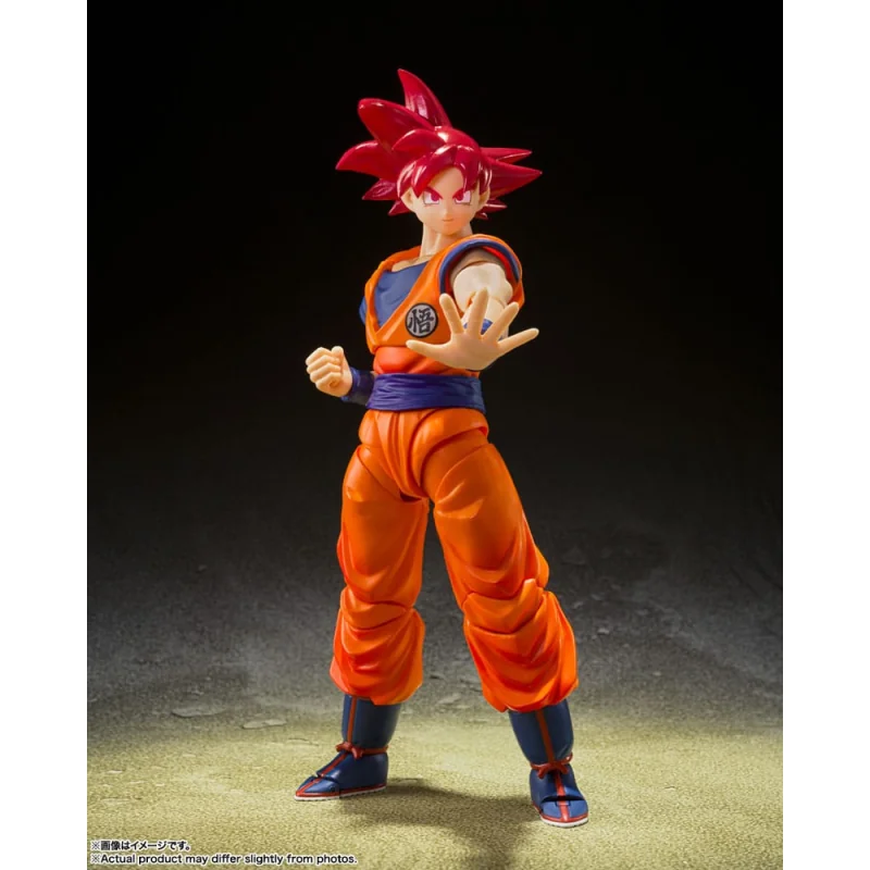 Dragon Ball Super S.H. Figuarts Super Saiyan God Son Goku Saiyan God of Virture 14 cm