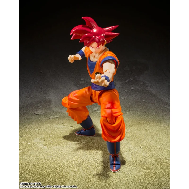 Dragon Ball Super S.H. Figuarts Super Saiyan God Son Goku Saiyan God of Virture 14 cm