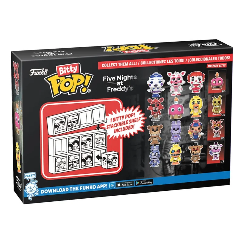 FIVE NIGHTS AT FREDDY'S - Bitty Pop 4 Pack 2.5cm - Freddy