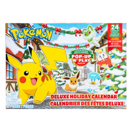  Pokémon calendrier de l'avent Battle Figures Deluxe Holiday 2024 *Version DE/FR/NL*