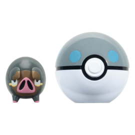 Figurine Pokémon Clip'n'Go Poké Balls Gourmelet & Masse Ball