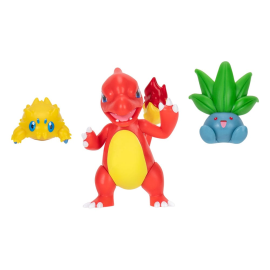  Pokémon pack 3 figurines First Partner Battle Figure Set Statitik, Mystherbe, Reptincel