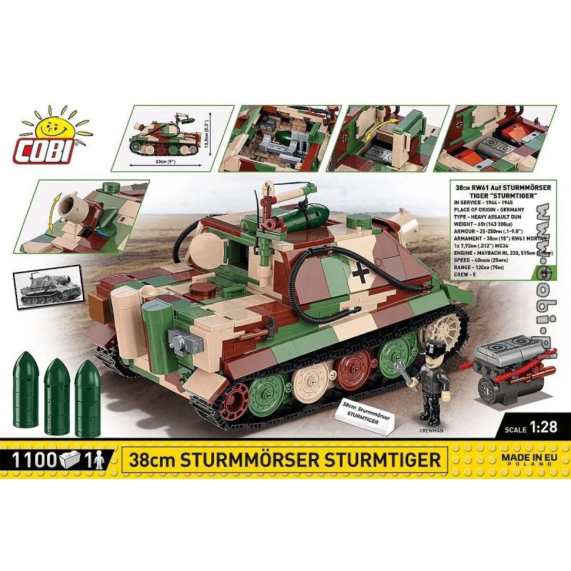 1115 PCS HC WWII /2585/ STURMMORSER TIGER STURMT