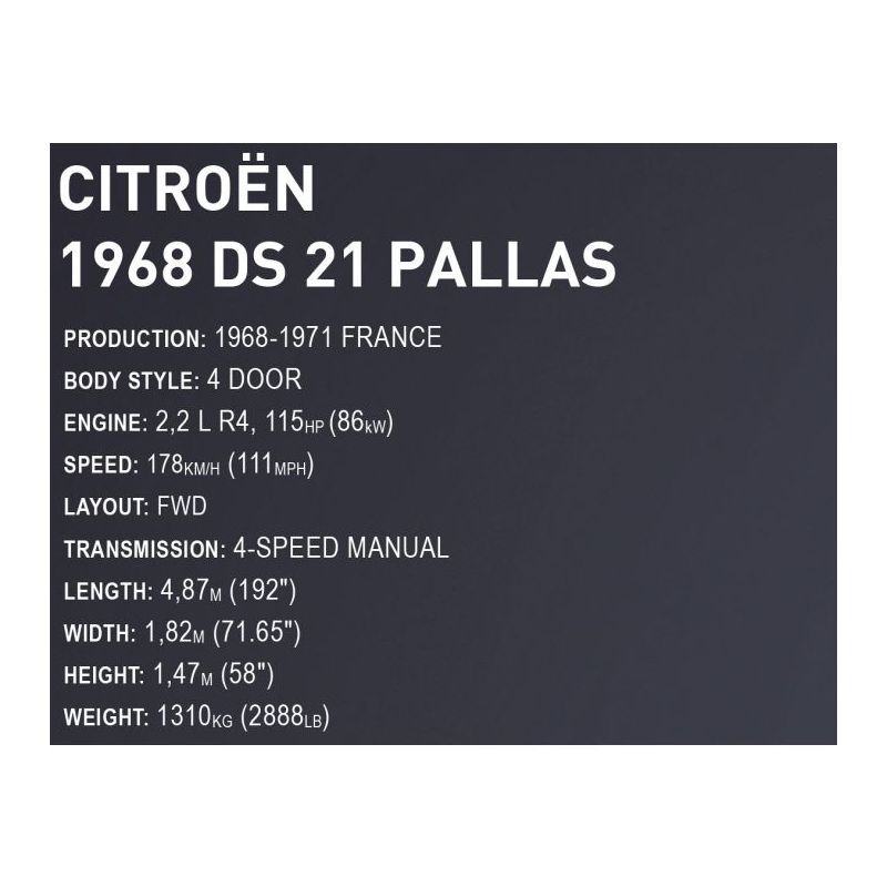 1968 CITROEN DS. 21 PALLAS