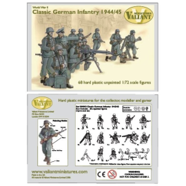 Figurines historiques Infanterie allemande 1944-45. 68 figurines en plastique rigide