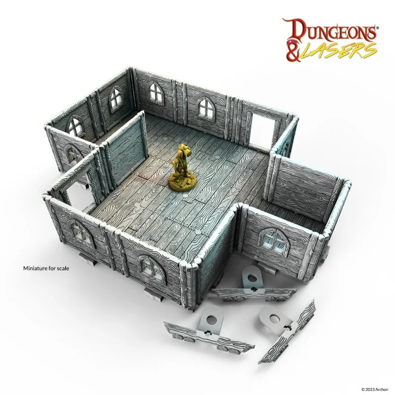 DUNGEONS & LASERS - DÉCORS - WOODEN COTTAGE