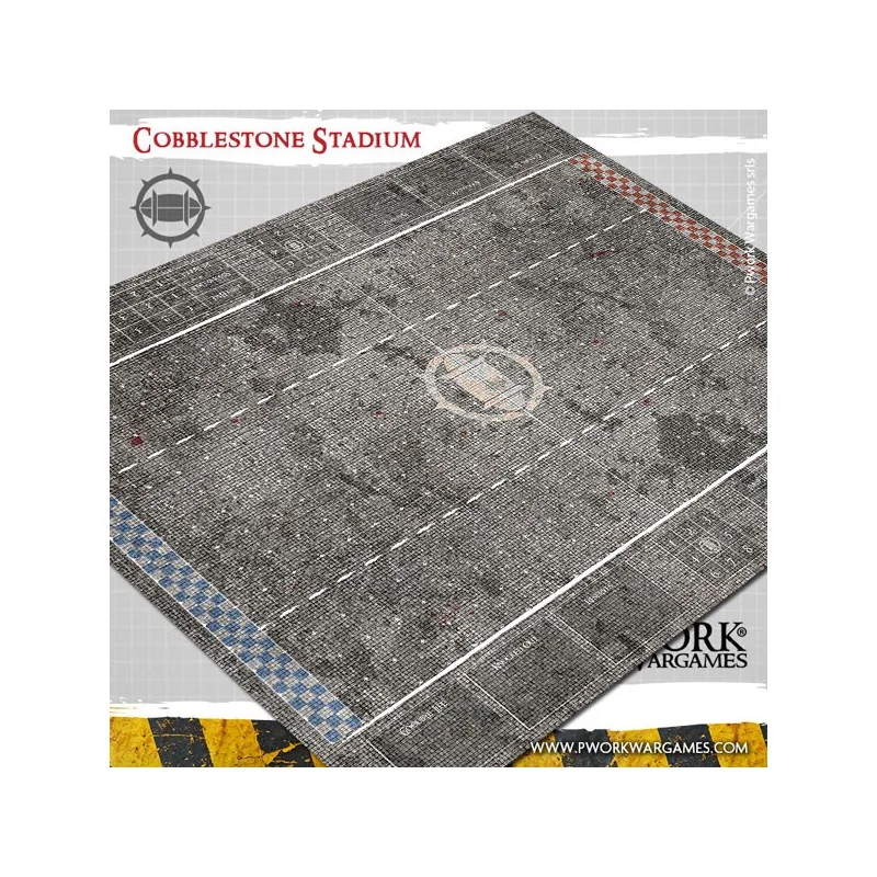 Tapis de jeu Blood Bowl néoprène - Cobblestone Stadium