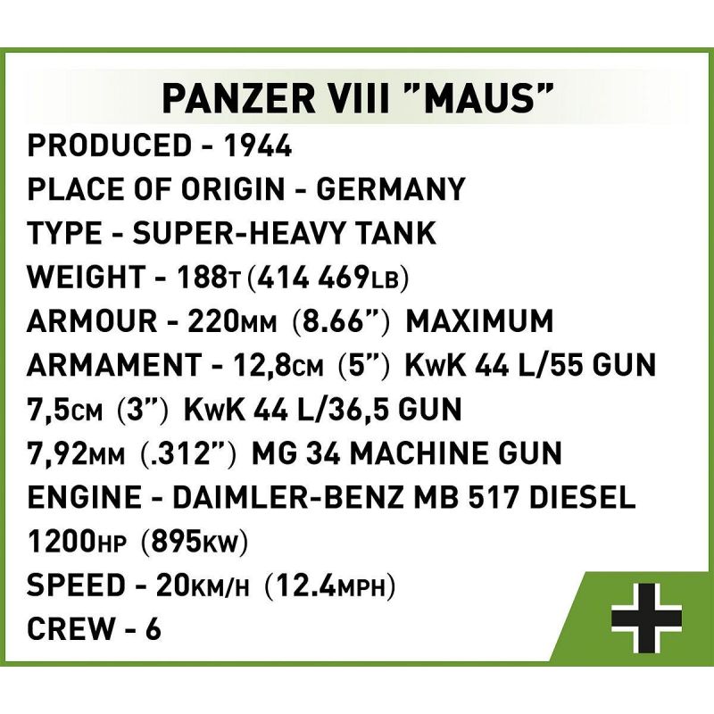 HC WWII /2559/ PANZER VIII MAUS