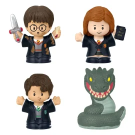 Harry Potter pack 4 minifigurines Fisher-Price Little People Collector Chambre des Secrets 6 cm