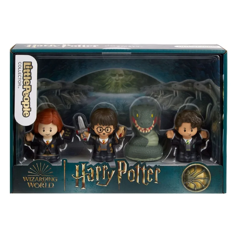 Harry Potter pack 4 minifigurines Fisher-Price Little People Collector Chambre des Secrets 6 cm