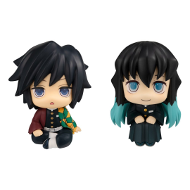 Demon Slayer: Kimetsu no Yaiba statuetten Look Up Giyu Tomioka Stupefied face Ver. & Muichiro Tokito Smile face Ver. 11 cm (with