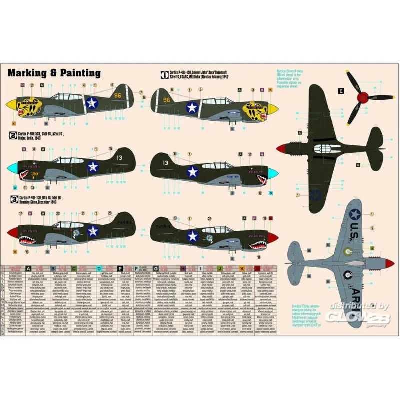 P-40E Aleutian Tiger START SET