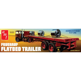 Maquette de camion en plastique Remorque plateau Fruehauf 1:25