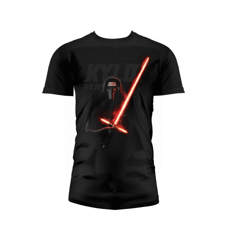 STAR WARS 7 - T-Shirt Kylo Lightsaber - Black 