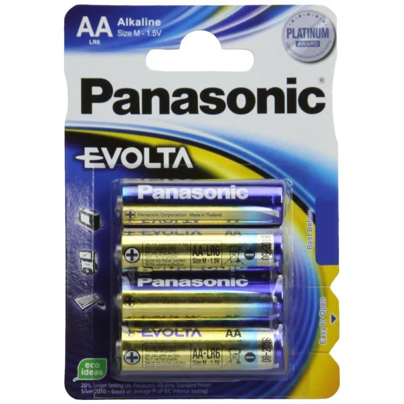 PANASONIC - Piles Alcaline Evolta AA-LR06 X 4