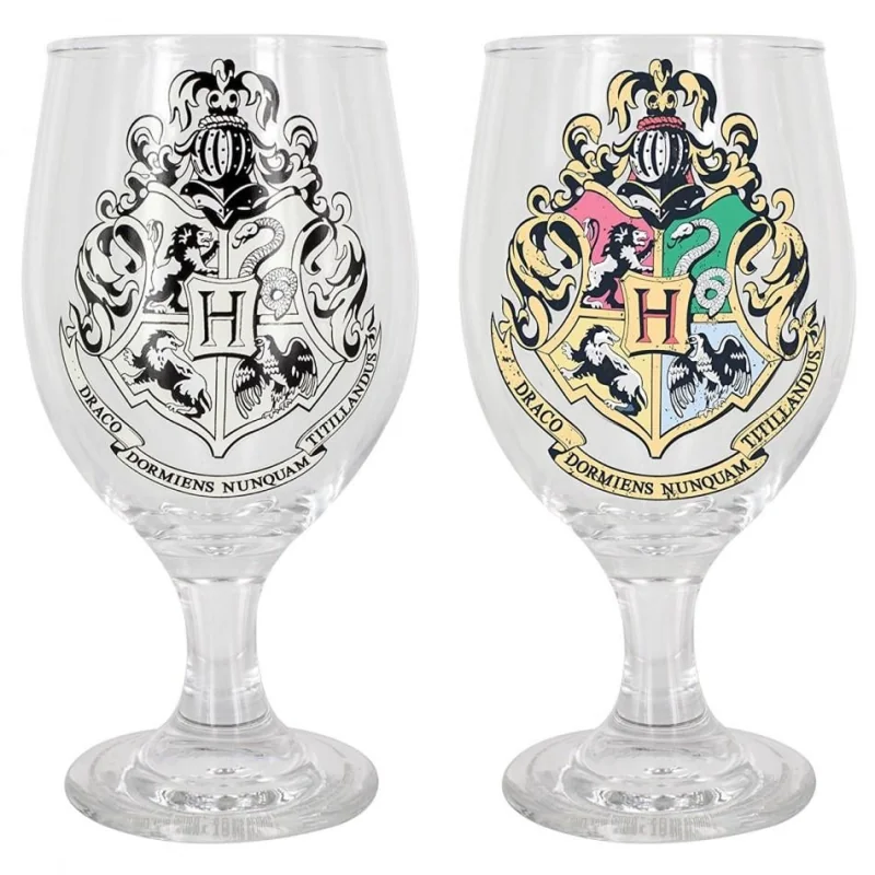 Harry Potter verre changeant de couleur Poudlard