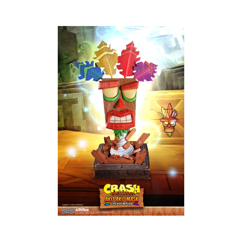 Crash Bandicoot réplique 1/1 Aku Aku Mask 65 cm