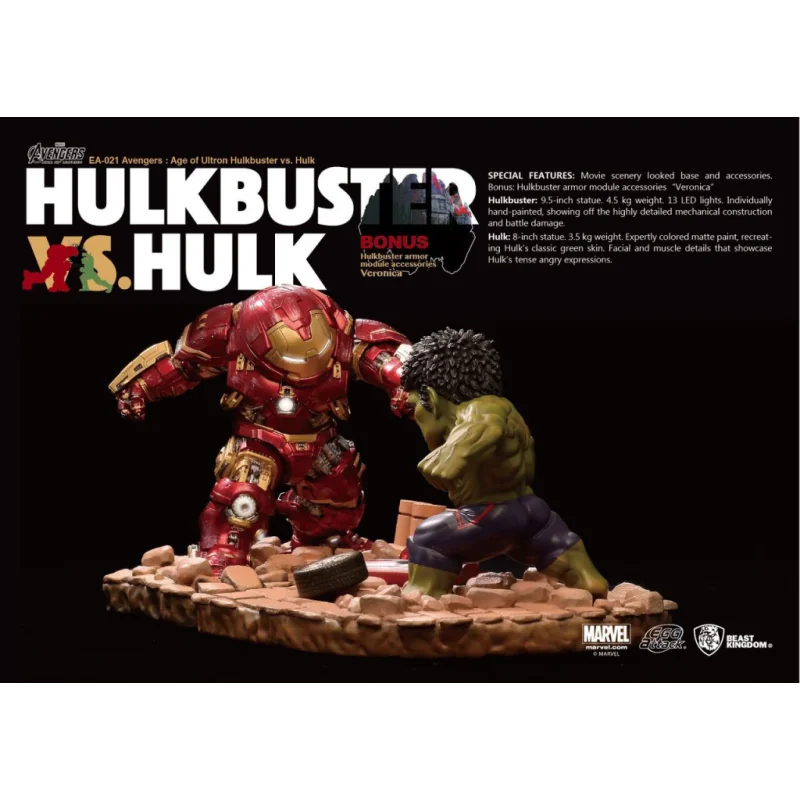 Avengers L'Ère d'Ultron pack 2 statuettes Egg Attack Hulkbuster vs. Hulk 27 cm