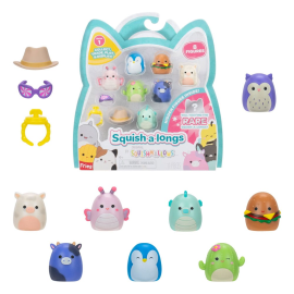 Squishmallow Squish a longs pack 8 mini figurines Style 1 3 cm