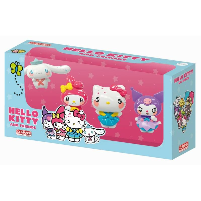 Hello Kitty : Hello Kitty & Friends - Coffret Cadeau Figurines Lot de 4