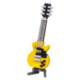 Guitare électrique jaune Nanoblock