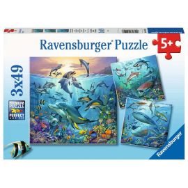 Puzzles 3x49 p - Le monde animal de l'océan