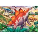 Puzzles 2x24 p - Mammouths et dinosaures