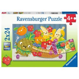 Puzzles 2x24 p - Les petits fruits et légumes