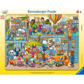 Puzzle cadre 30-48 p - Le magasin de jouets des animaux