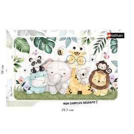 Nathan puzzle cadre 15 p - Animaux tout doux