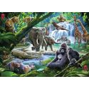 Puzzle 100 p XXL - Les animaux de la jungle