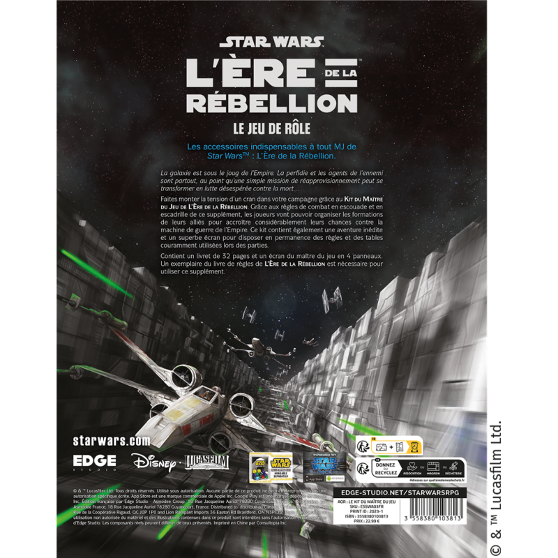 Star Wars: L'Ére de la Rébellion Kit Maitre du jeu