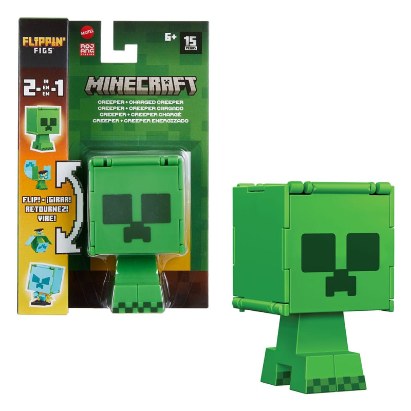 Minecraft figurine Flippin Creeper & Creeper chargé