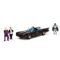 Batman 1/24 Pack de 5 Classic TV Series métal avec Batman, Robin, Joker, Penguin & Batmobile