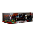 Batman 1/24 Pack de 5 Classic TV Series métal avec Batman, Robin, Joker, Penguin & Batmobile