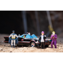 Batman 1/24 Pack de 5 Classic TV Series métal avec Batman, Robin, Joker, Penguin & Batmobile