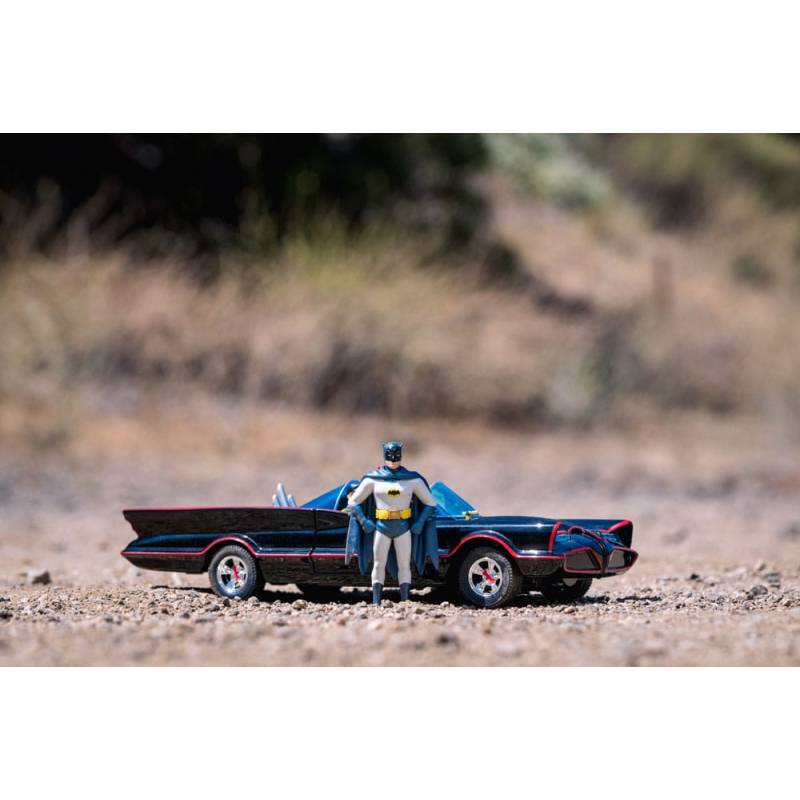 Batman 1/24 Pack de 5 Classic TV Series métal avec Batman, Robin, Joker, Penguin & Batmobile