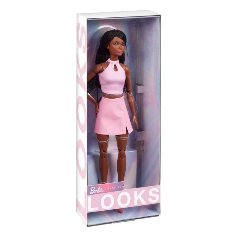 Barbie Signature poupée Barbie Looks Model 21 Tall, Braids, Pink Skirt Outfit