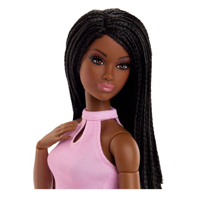 Barbie Signature poupée Barbie Looks Model 21 Tall, Braids, Pink Skirt Outfit