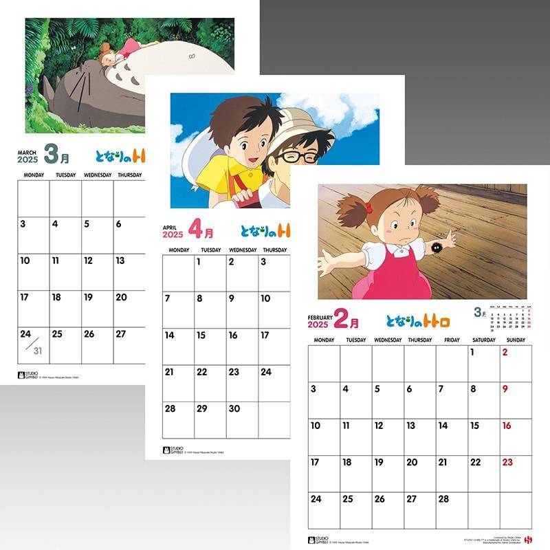 GHIBLI - Mon Voisin Totoro - Calendrier 2025 Anglais