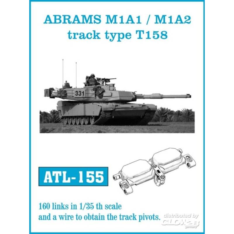 ABRAMS M1A1 / M1A2 track type T158