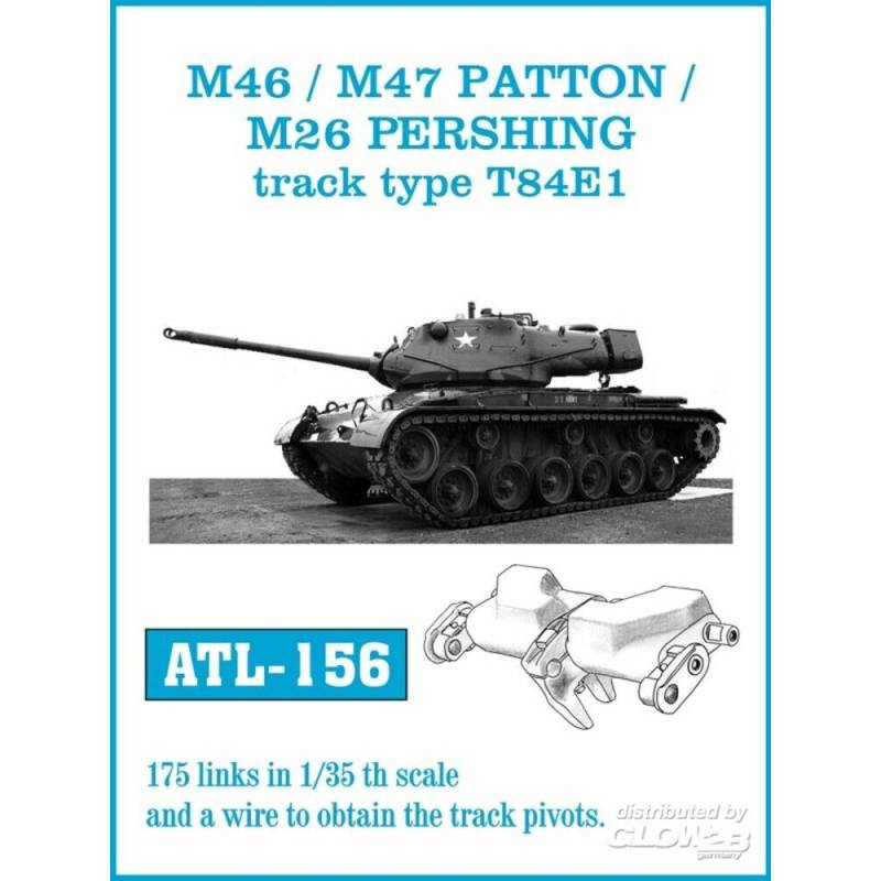 M46 /M47 PATTON M26 PERSHING track type T84E1