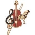 Your Lie in April Broche Violin 7 cm